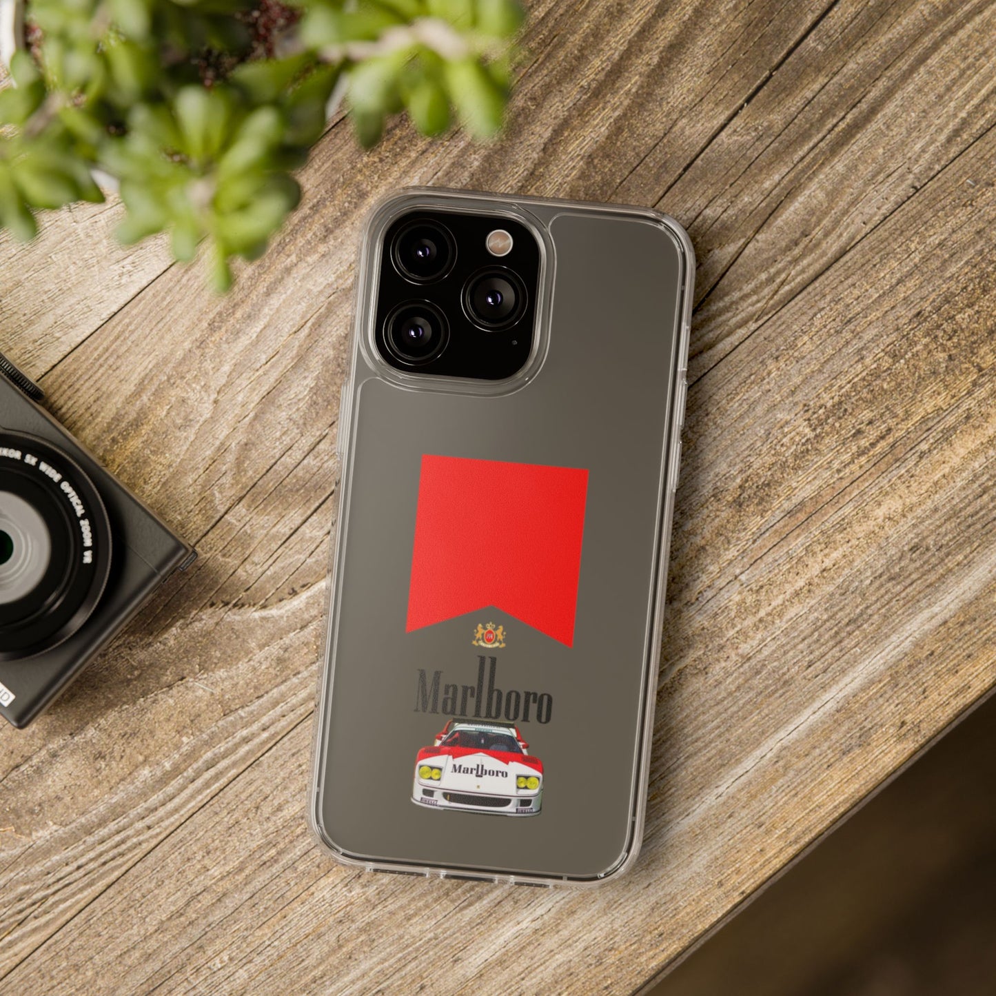 Marlboro Racing Clear Phone Case