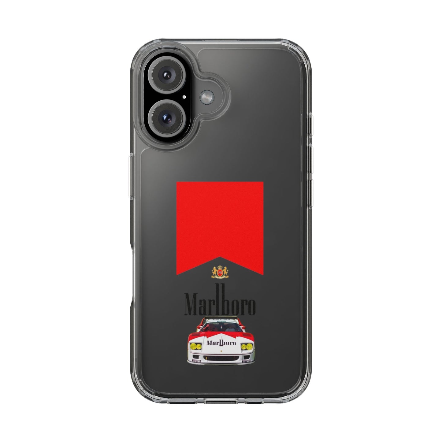 Marlboro Racing Clear Phone Case