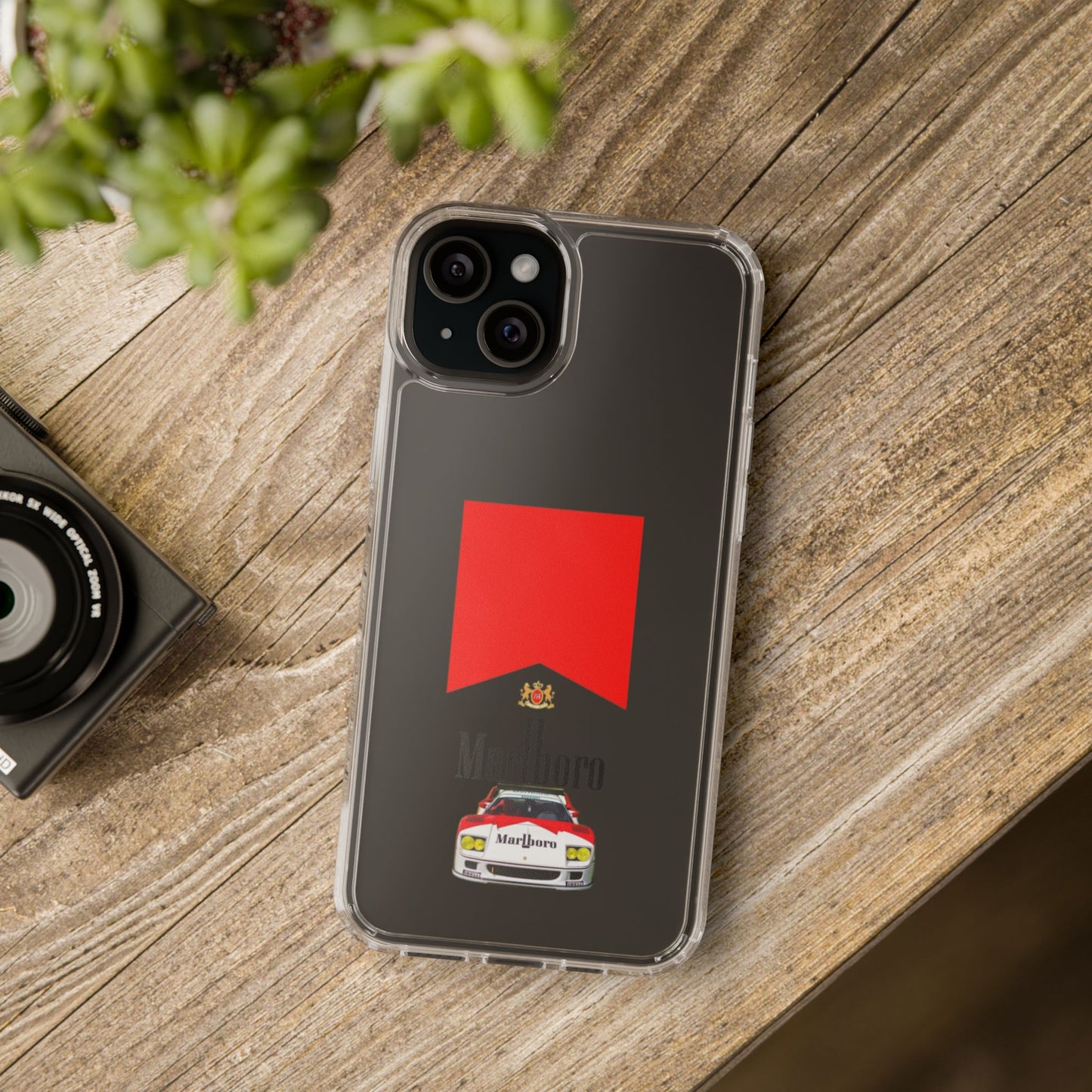 Marlboro Racing Clear Phone Case