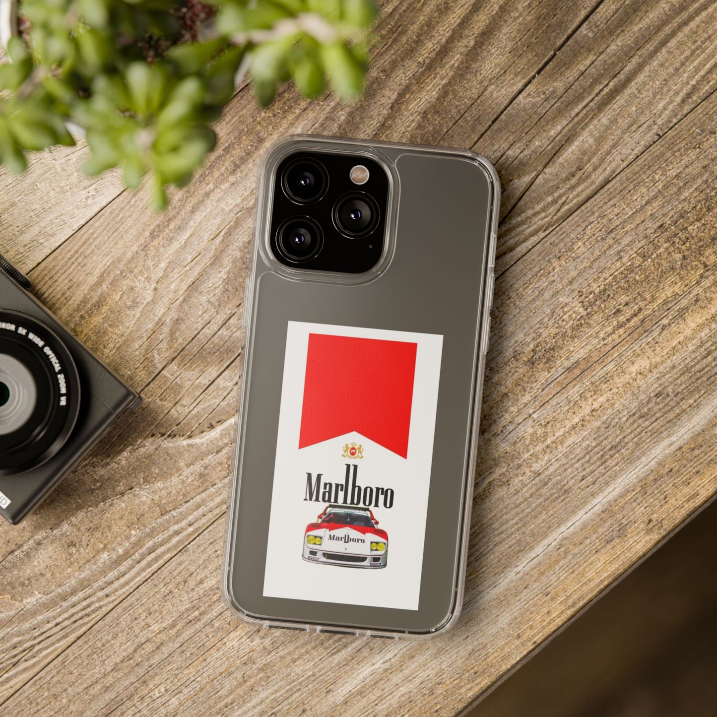 Marlboro Racing Clear Phone Case
