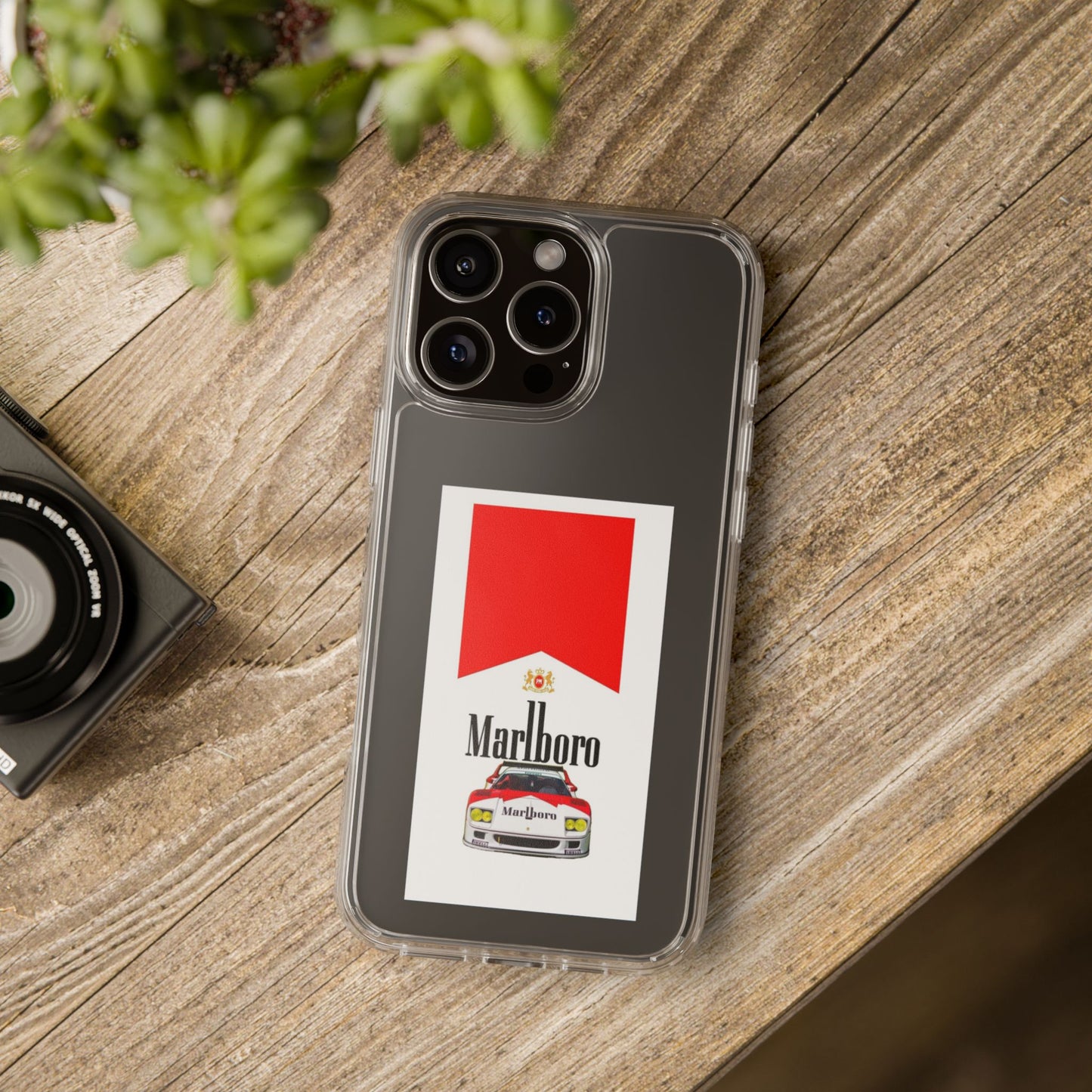 Marlboro Racing Clear Phone Case