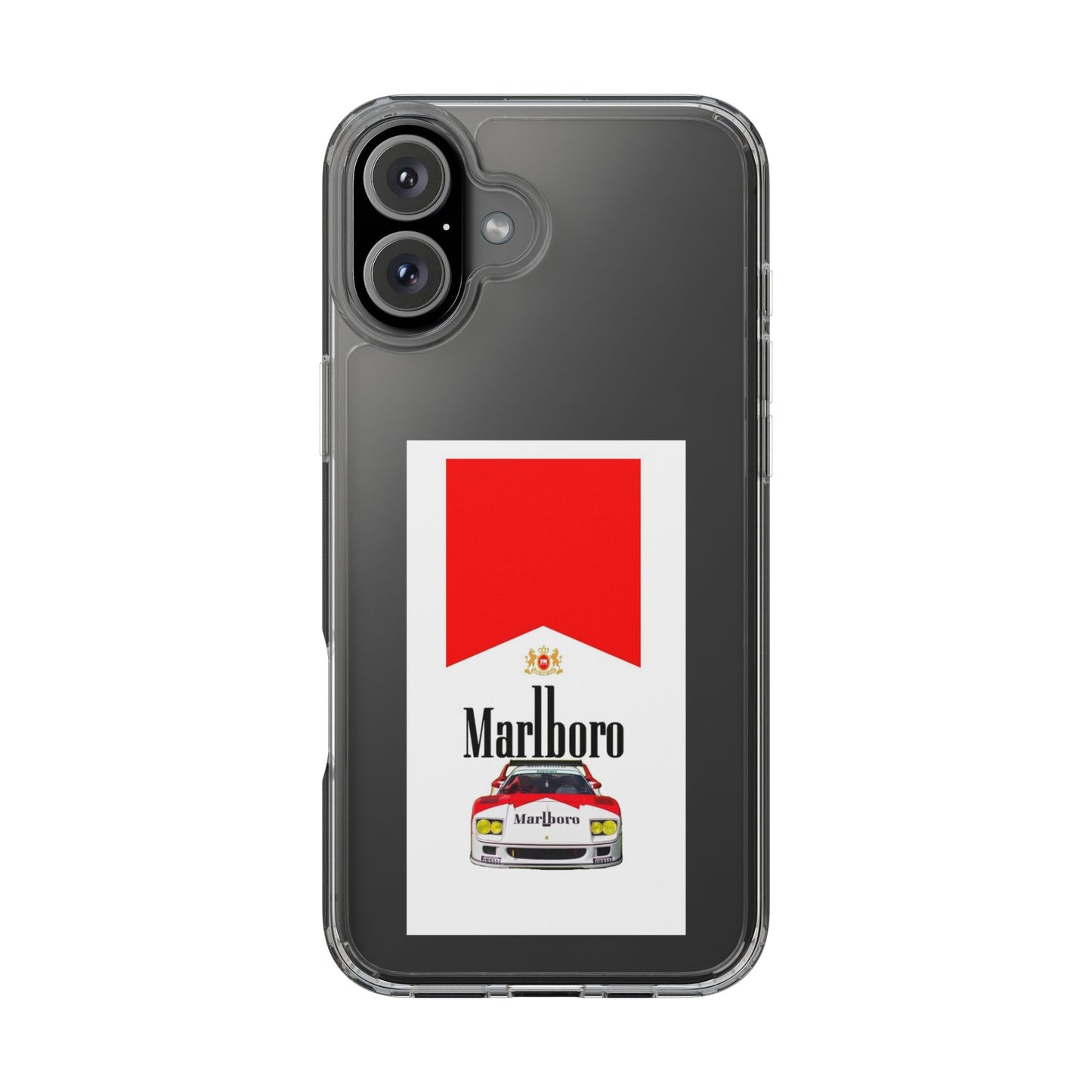 Marlboro Racing Clear Phone Case
