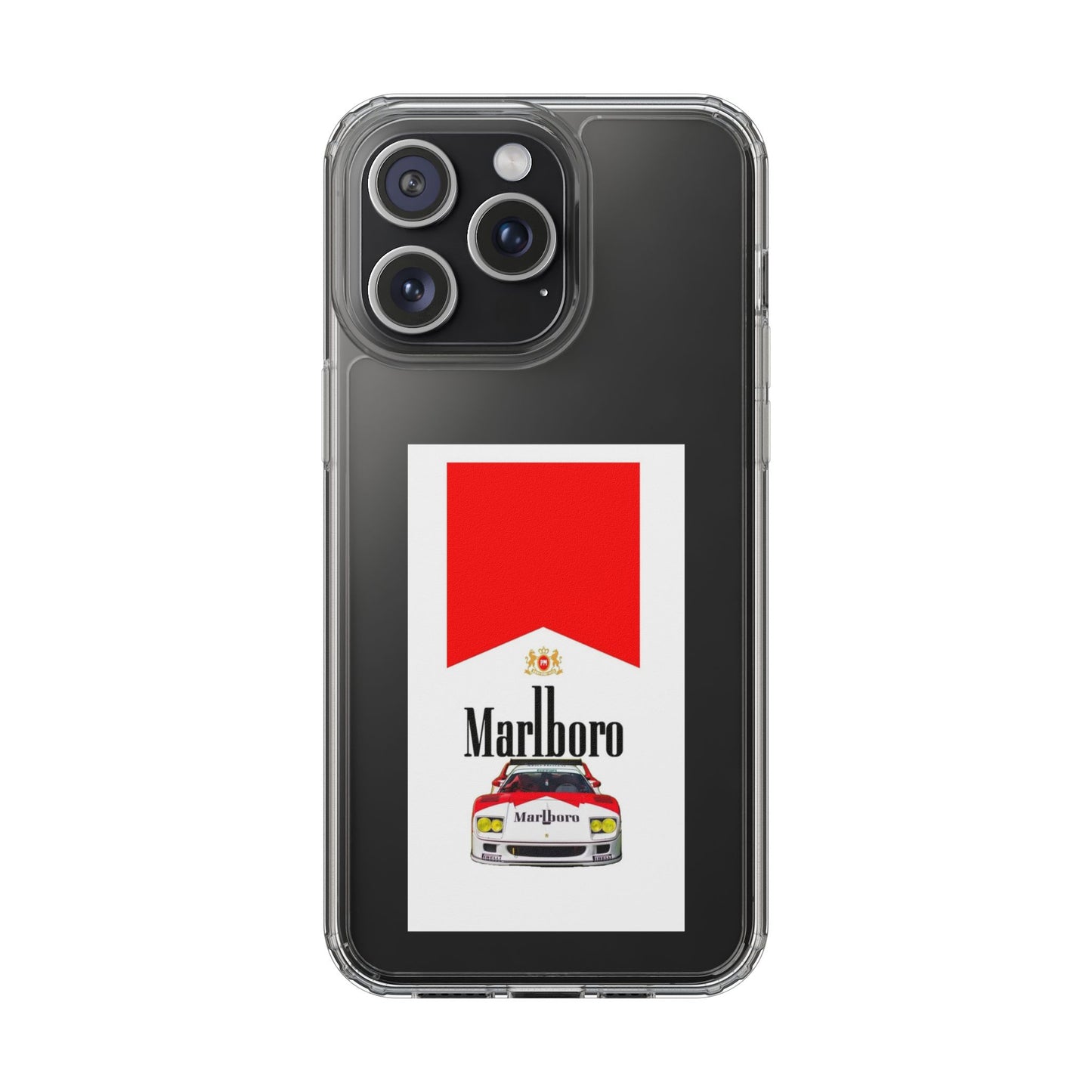 Marlboro Racing Clear Phone Case