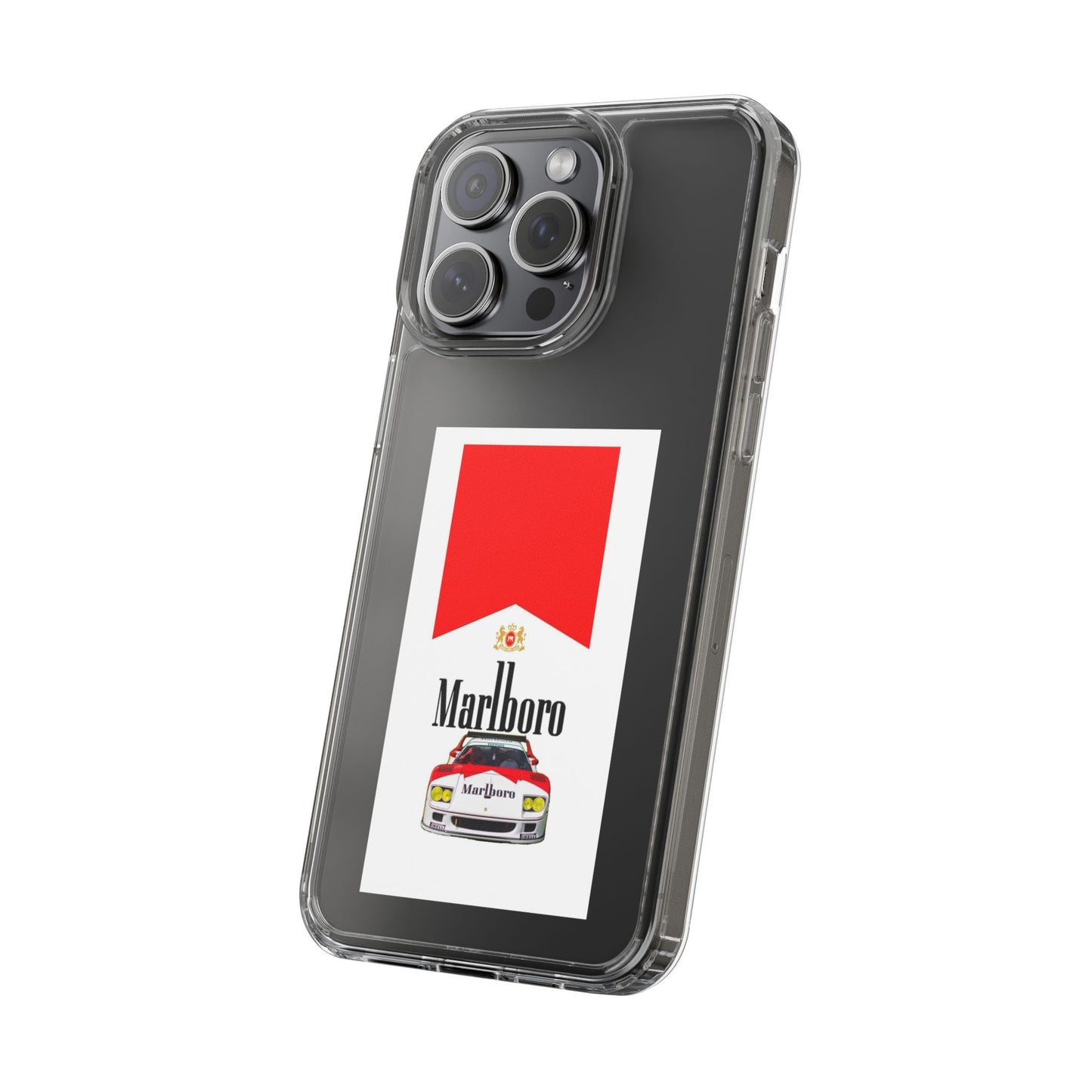 Marlboro Racing Clear Phone Case