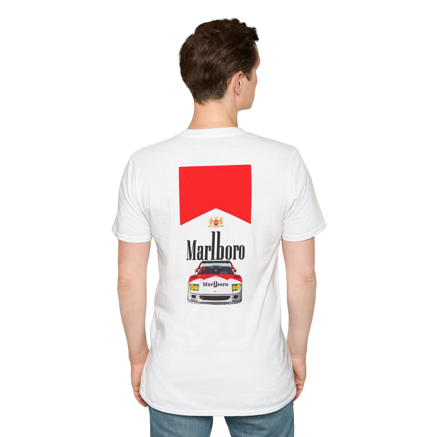 Vintage Marlboro T-Shirt with Ferrari F40 Print