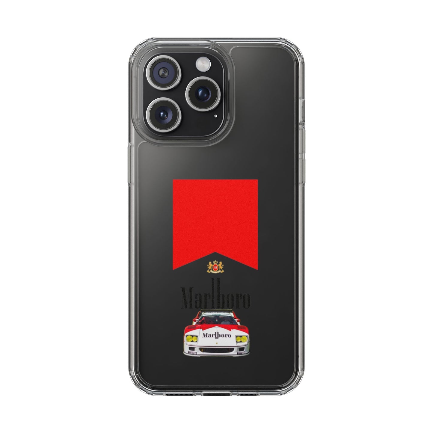 Marlboro Racing Clear Phone Case