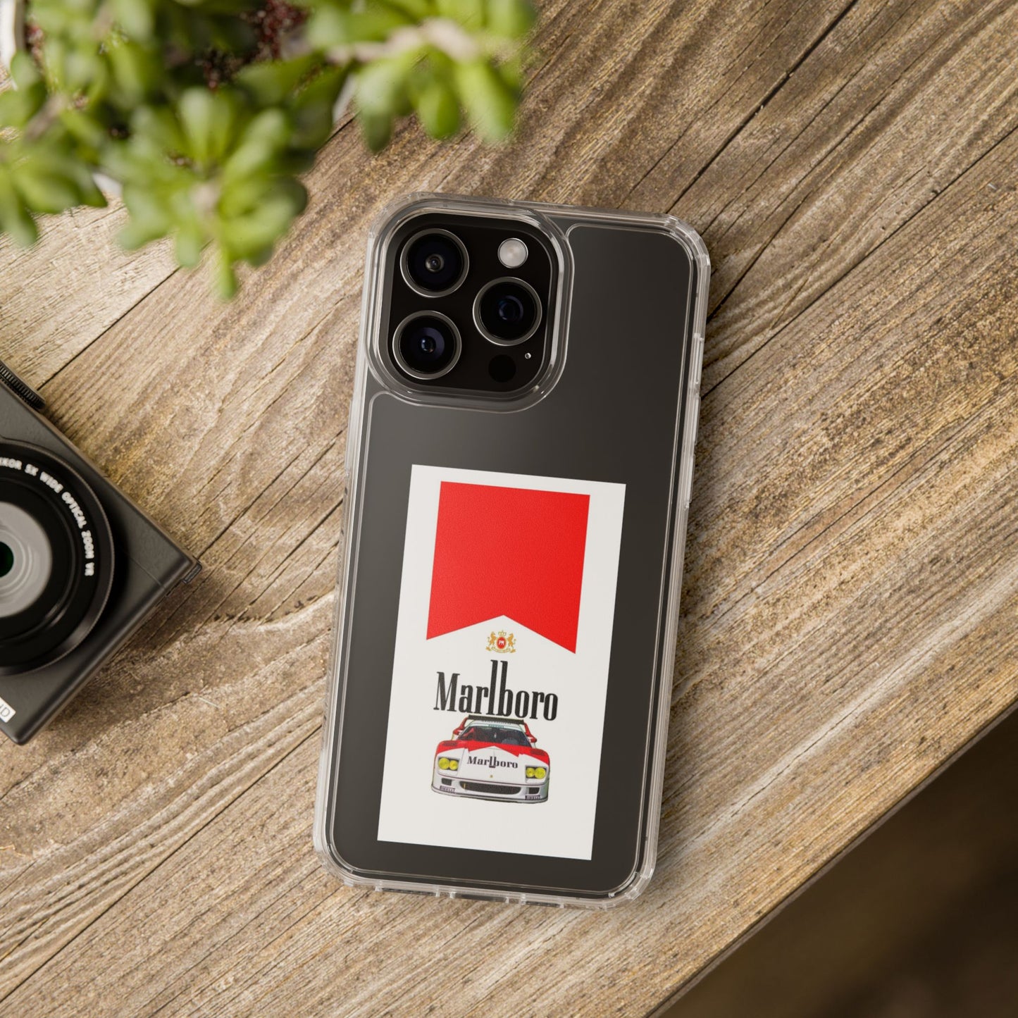 Marlboro Racing Clear Phone Case