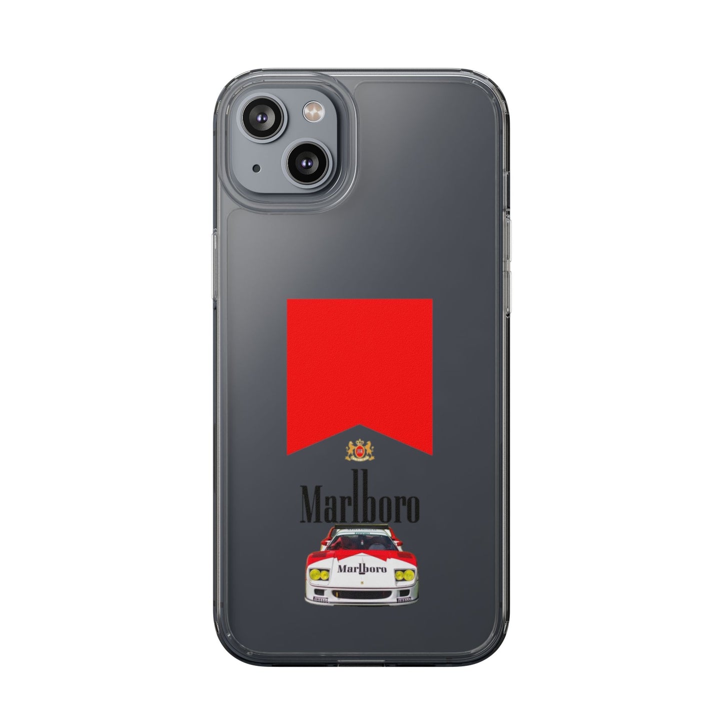 Marlboro Racing Clear Phone Case