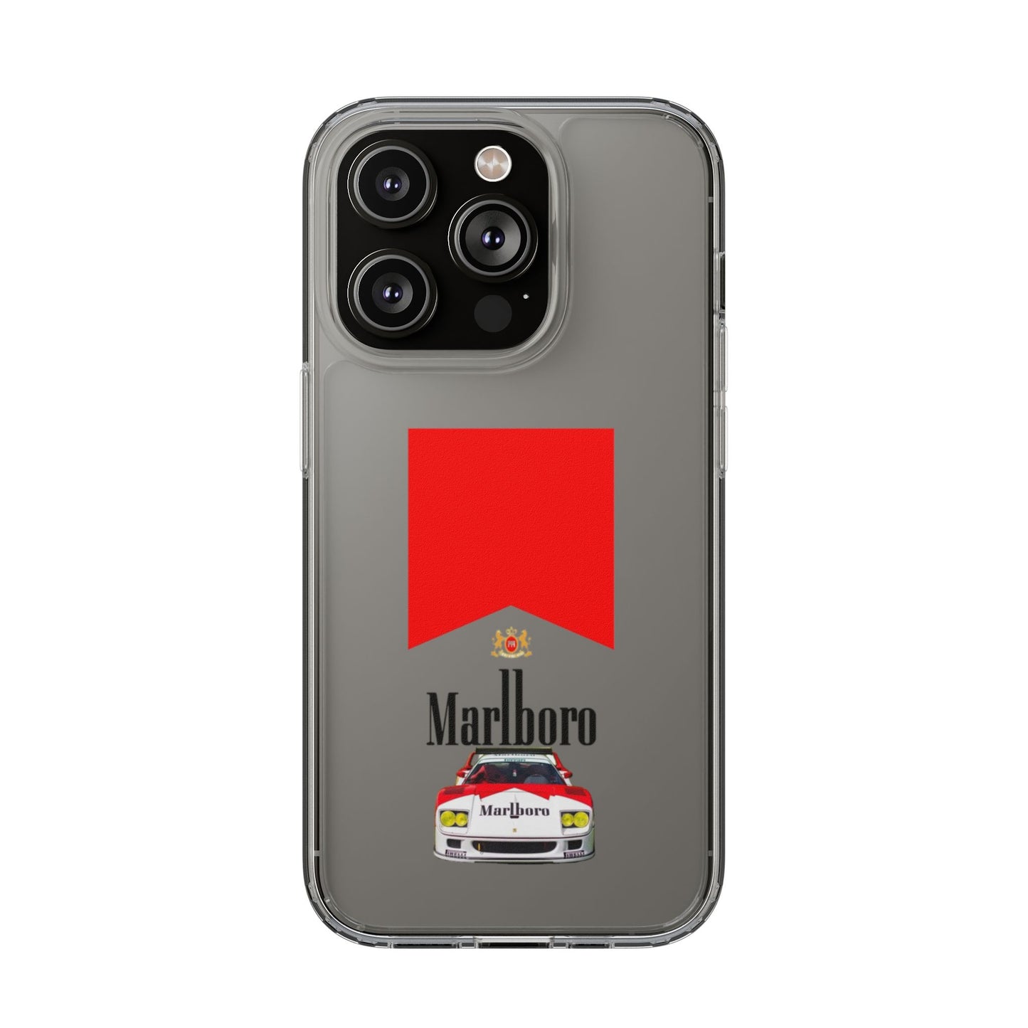 Marlboro Racing Clear Phone Case