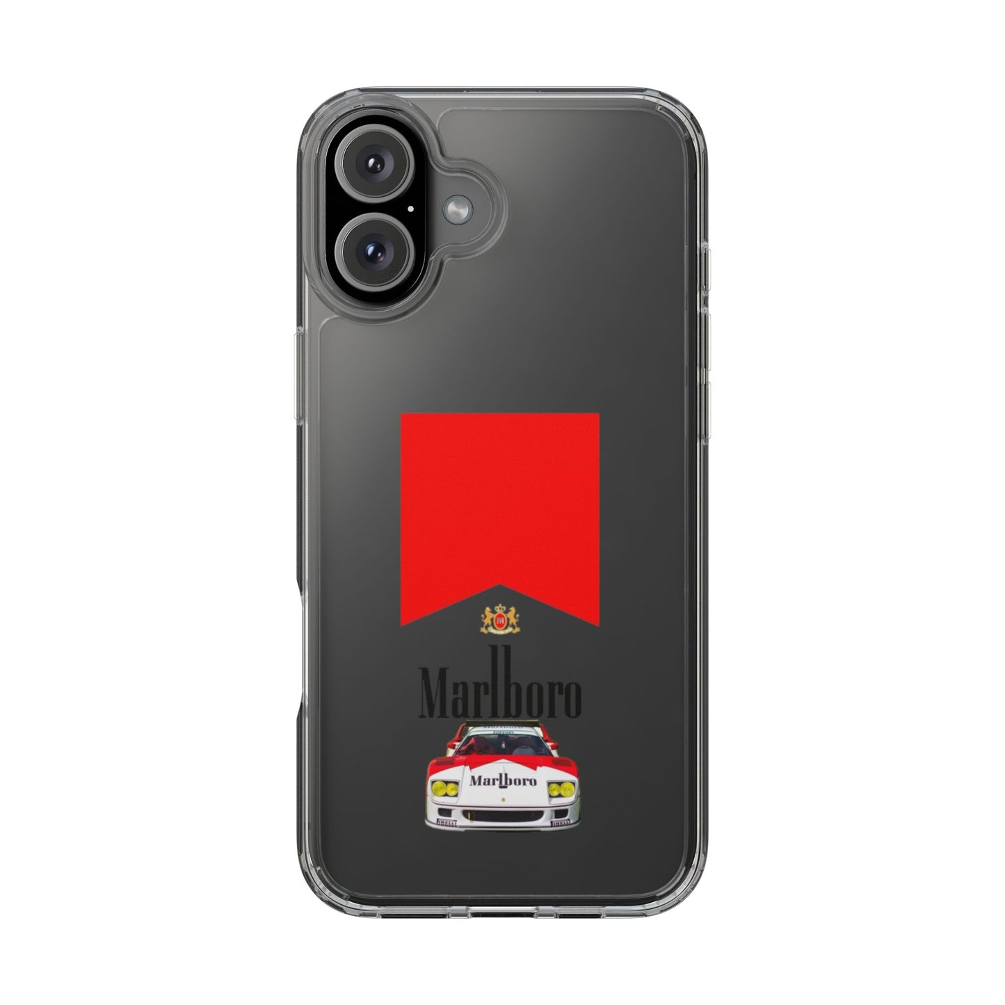 Marlboro Racing Clear Phone Case