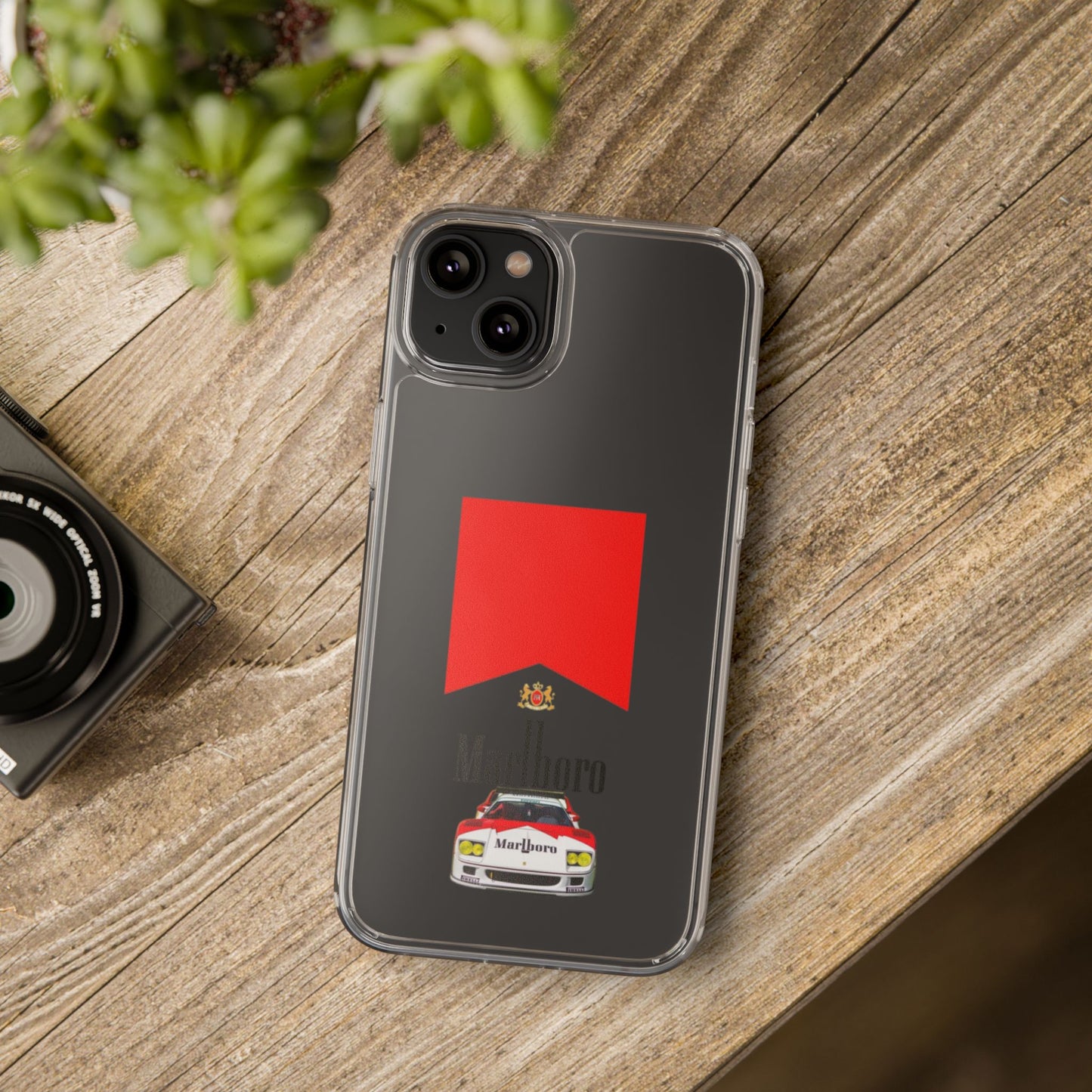 Marlboro Racing Clear Phone Case