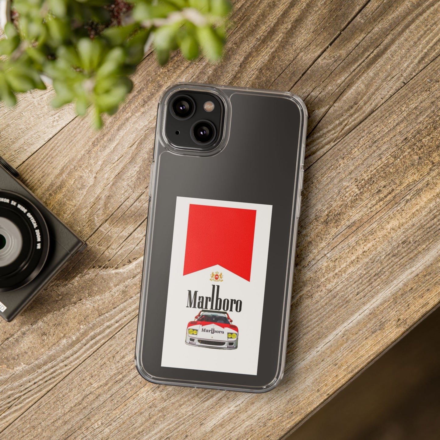 Marlboro Racing Clear Phone Case