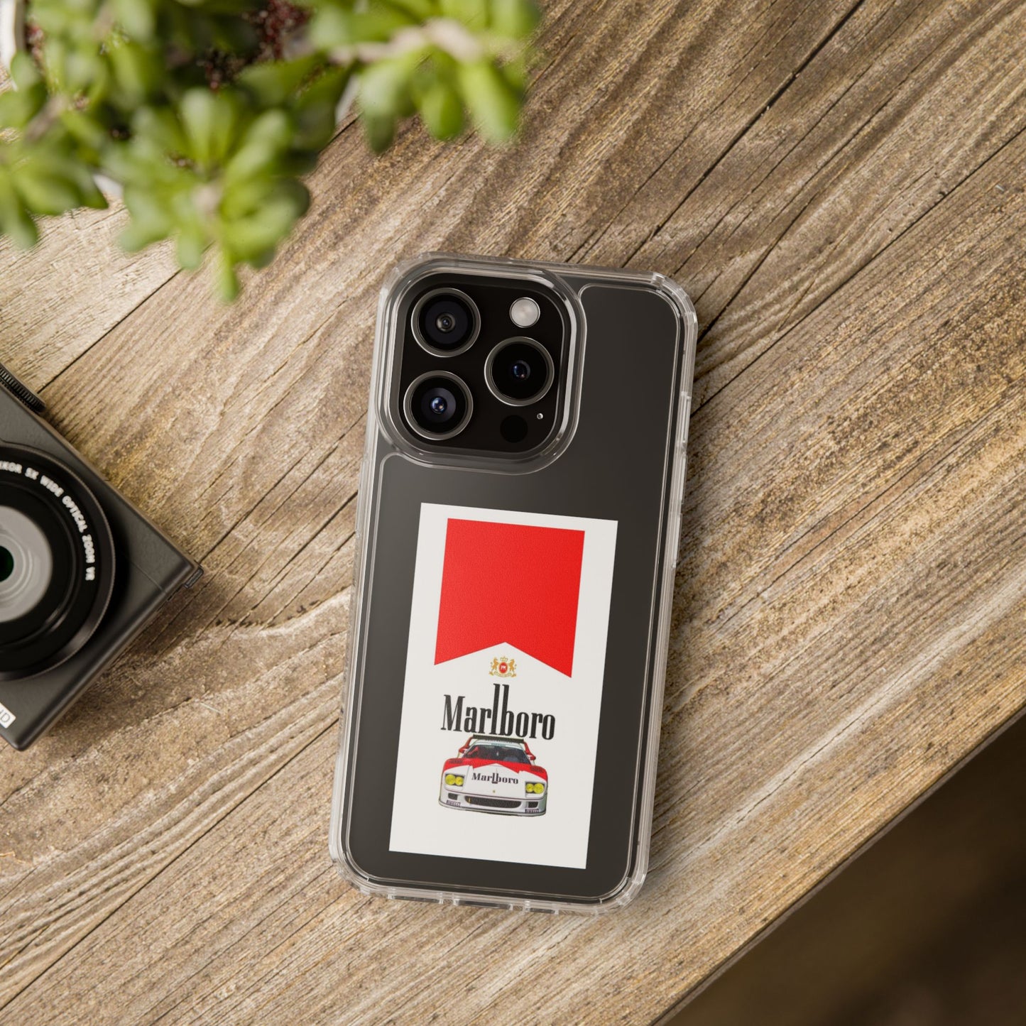 Marlboro Racing Clear Phone Case