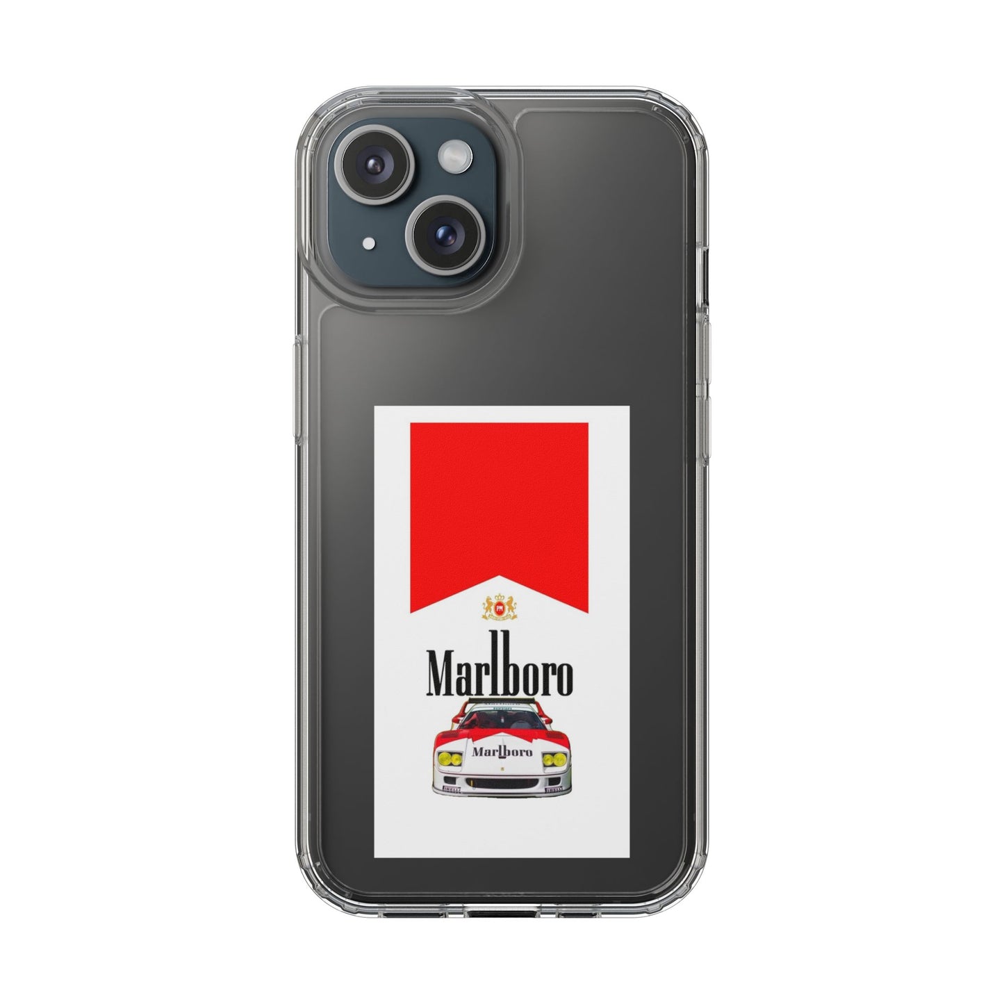 Marlboro Racing Clear Phone Case
