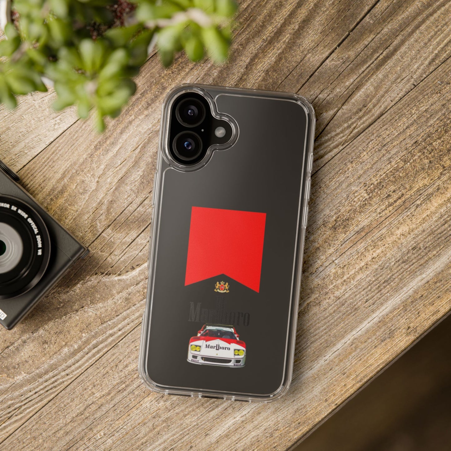 Marlboro Racing Clear Phone Case