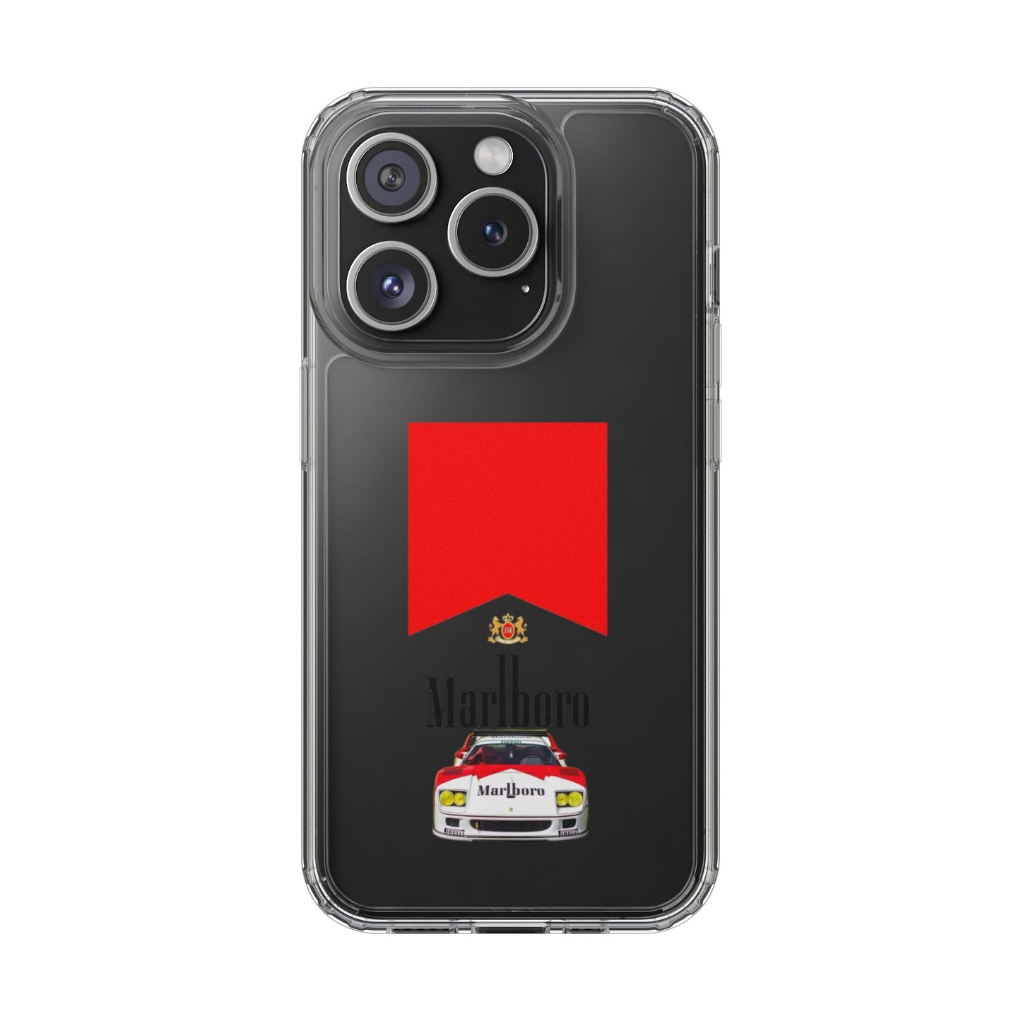 Marlboro Racing Clear Phone Case