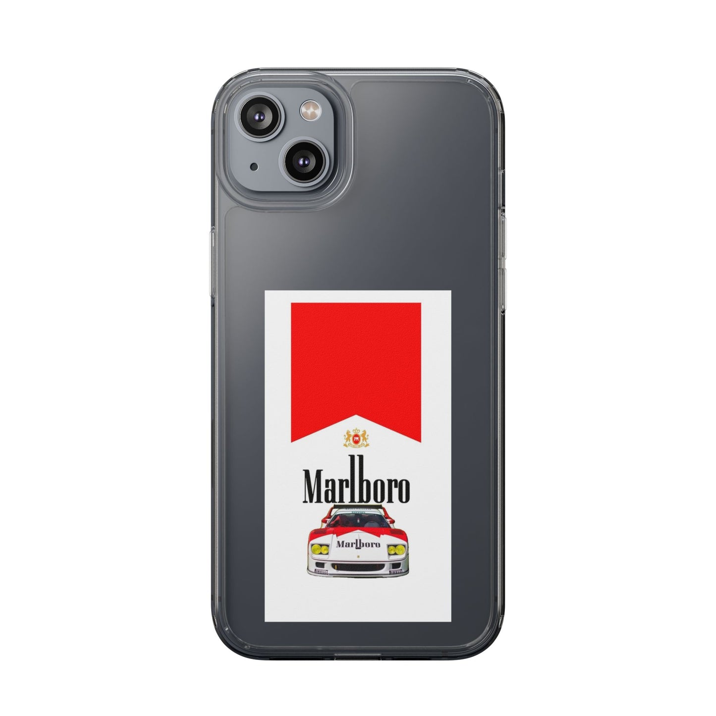 Marlboro Racing Clear Phone Case