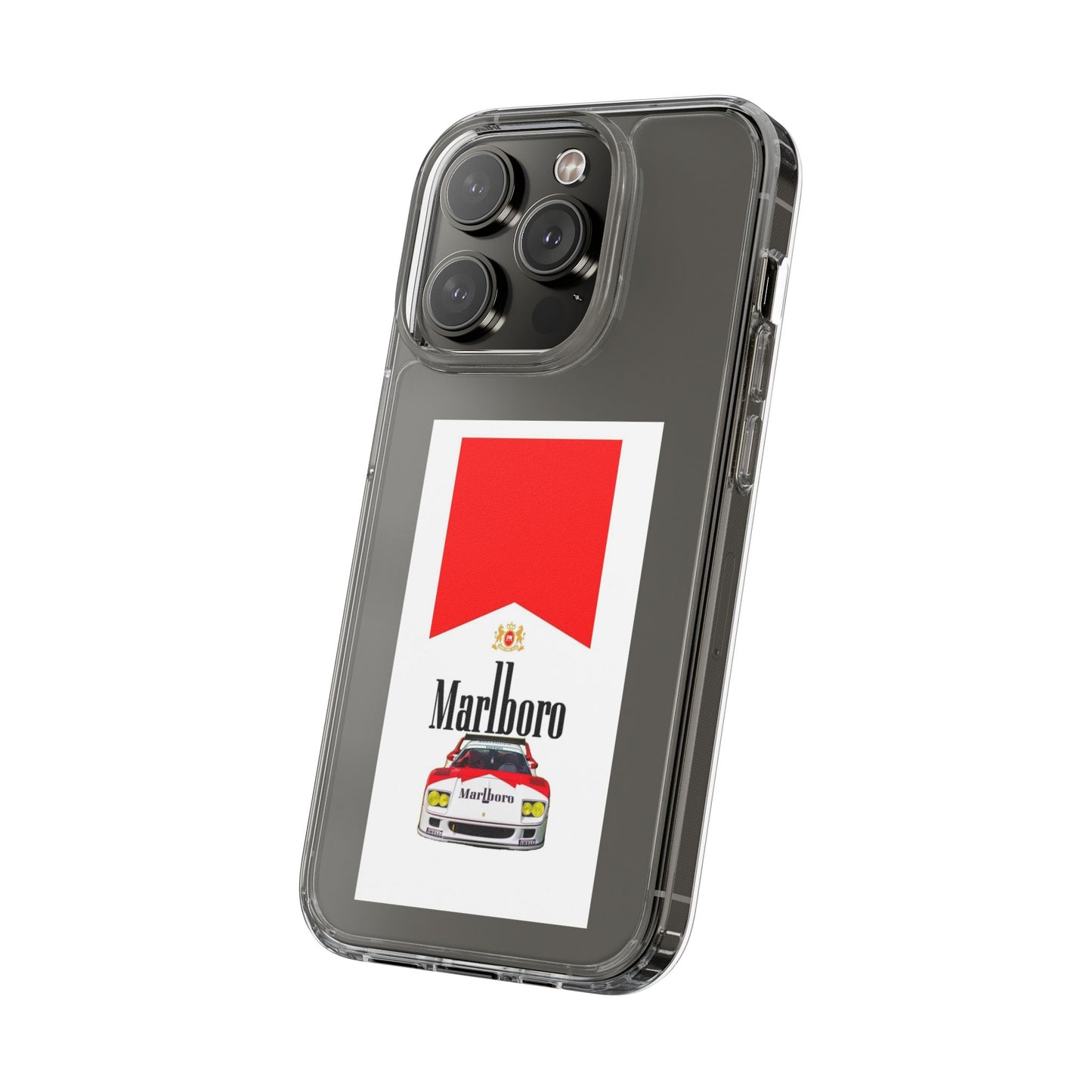 Marlboro Racing Clear Phone Case
