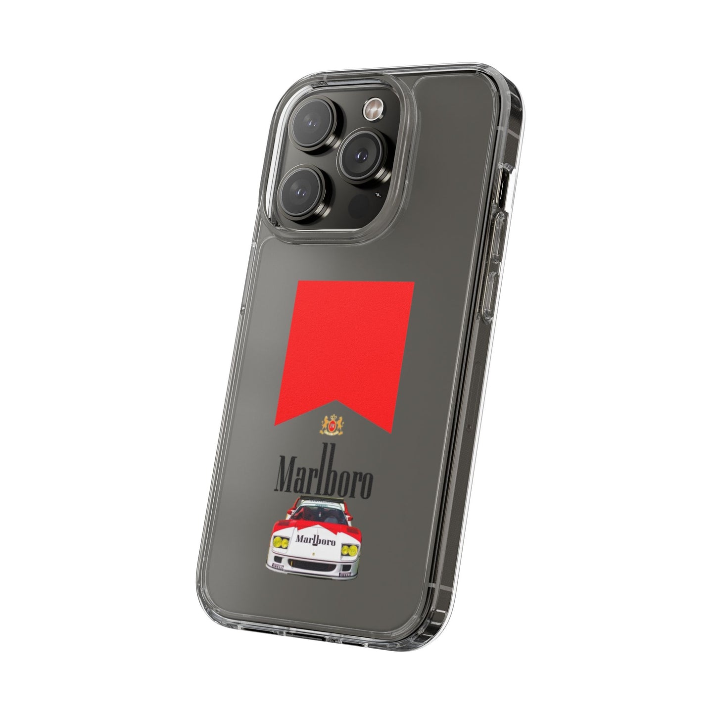 Marlboro Racing Clear Phone Case