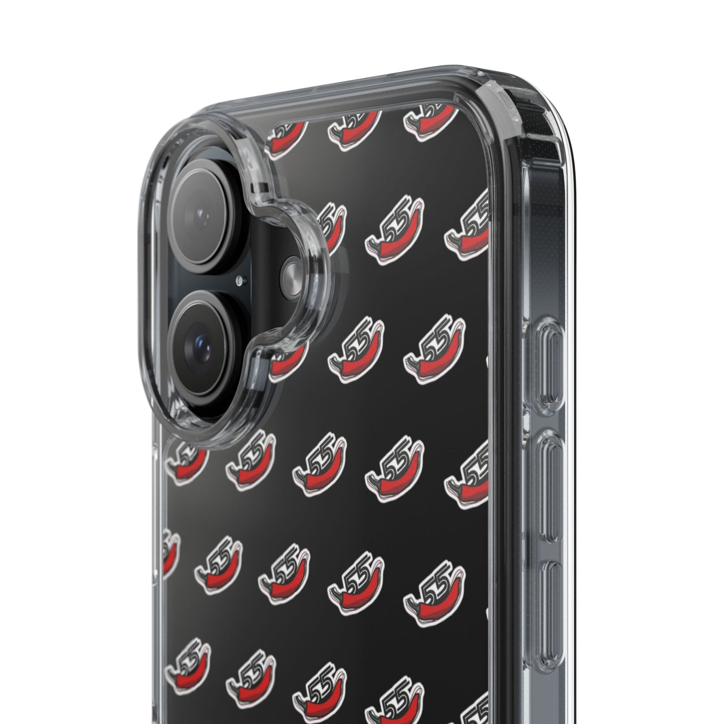 Clear Phone Case - Carlos Sainz F1 Chili Design with Number 55