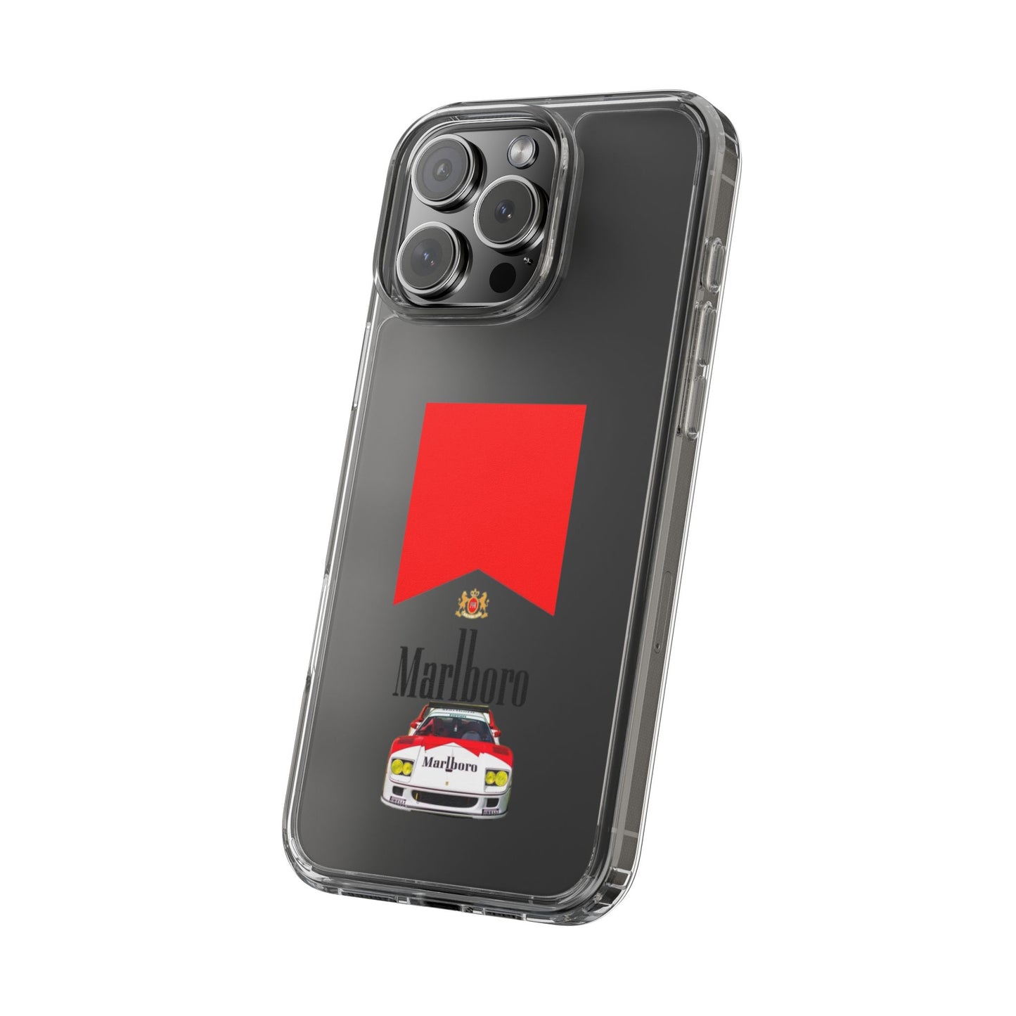 Marlboro Racing Clear Phone Case