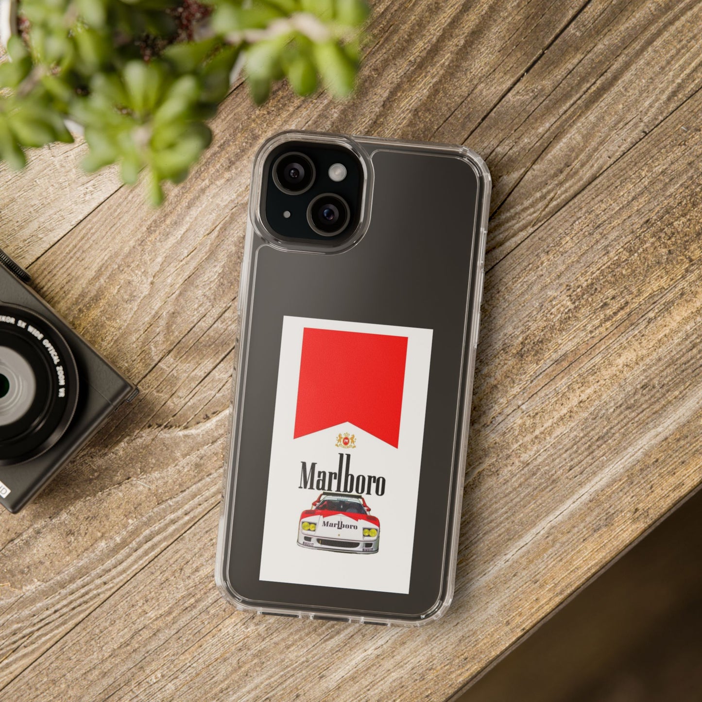 Marlboro Racing Clear Phone Case