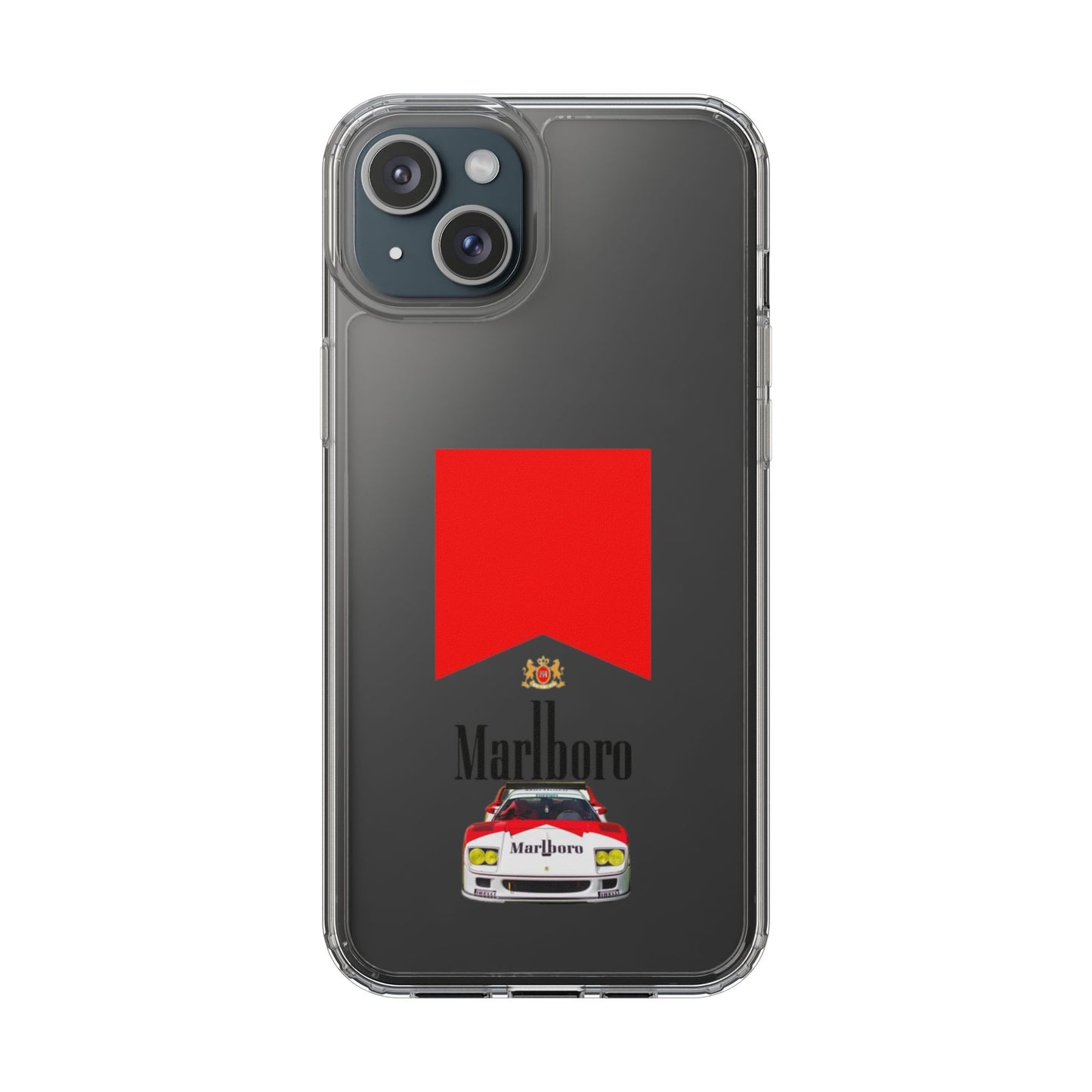 Marlboro Racing Clear Phone Case