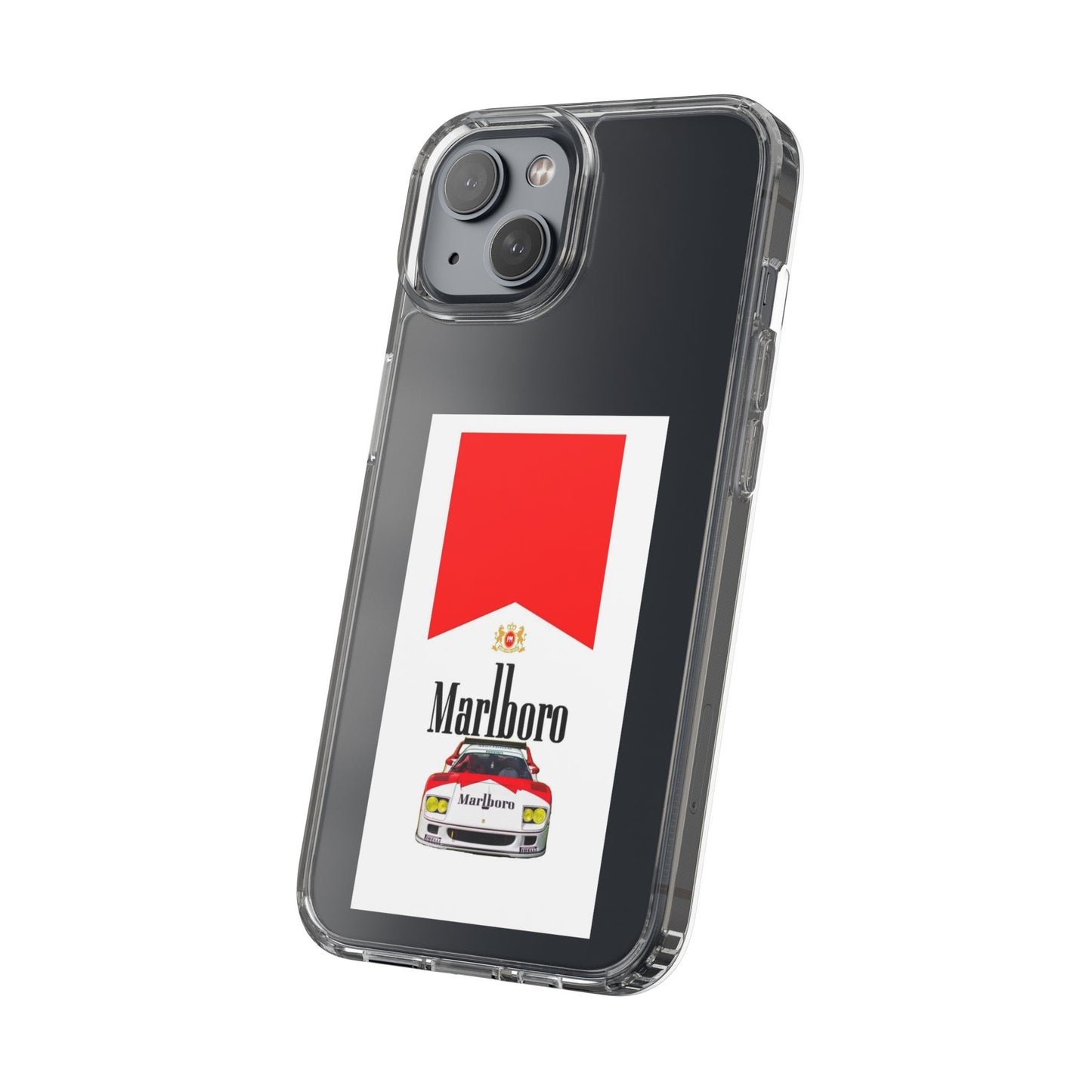 Marlboro Racing Clear Phone Case