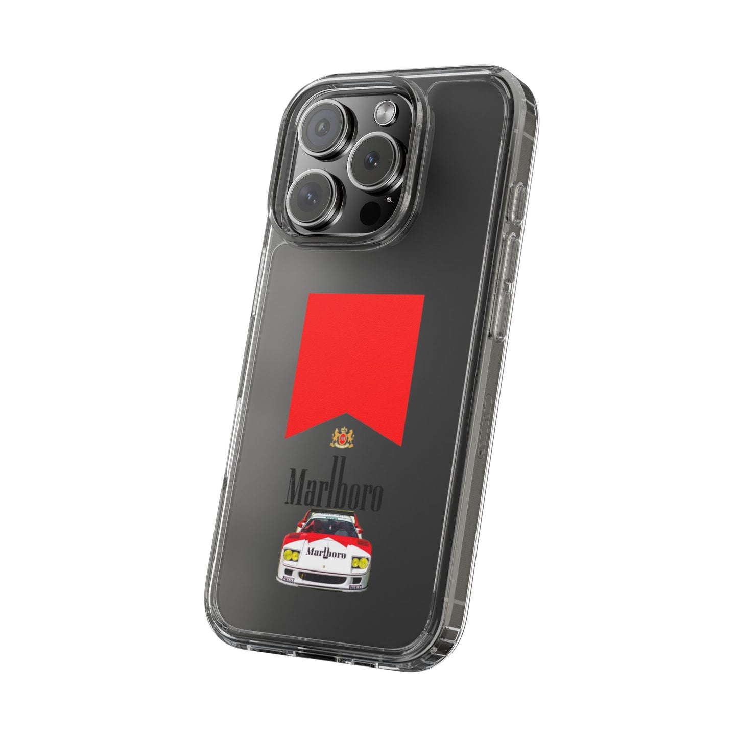 Marlboro Racing Clear Phone Case