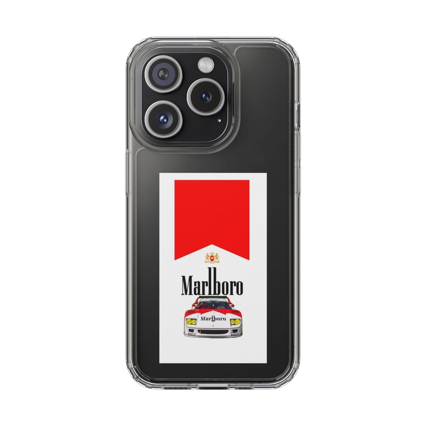 Marlboro Racing Clear Phone Case