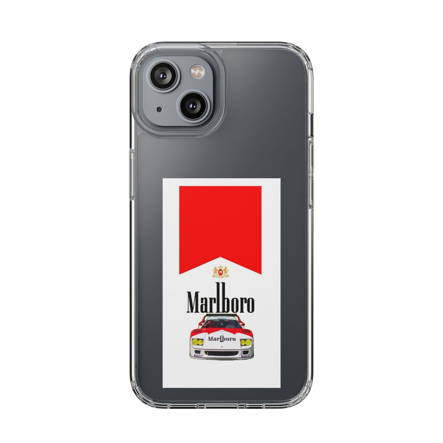 Marlboro Racing Clear Phone Case