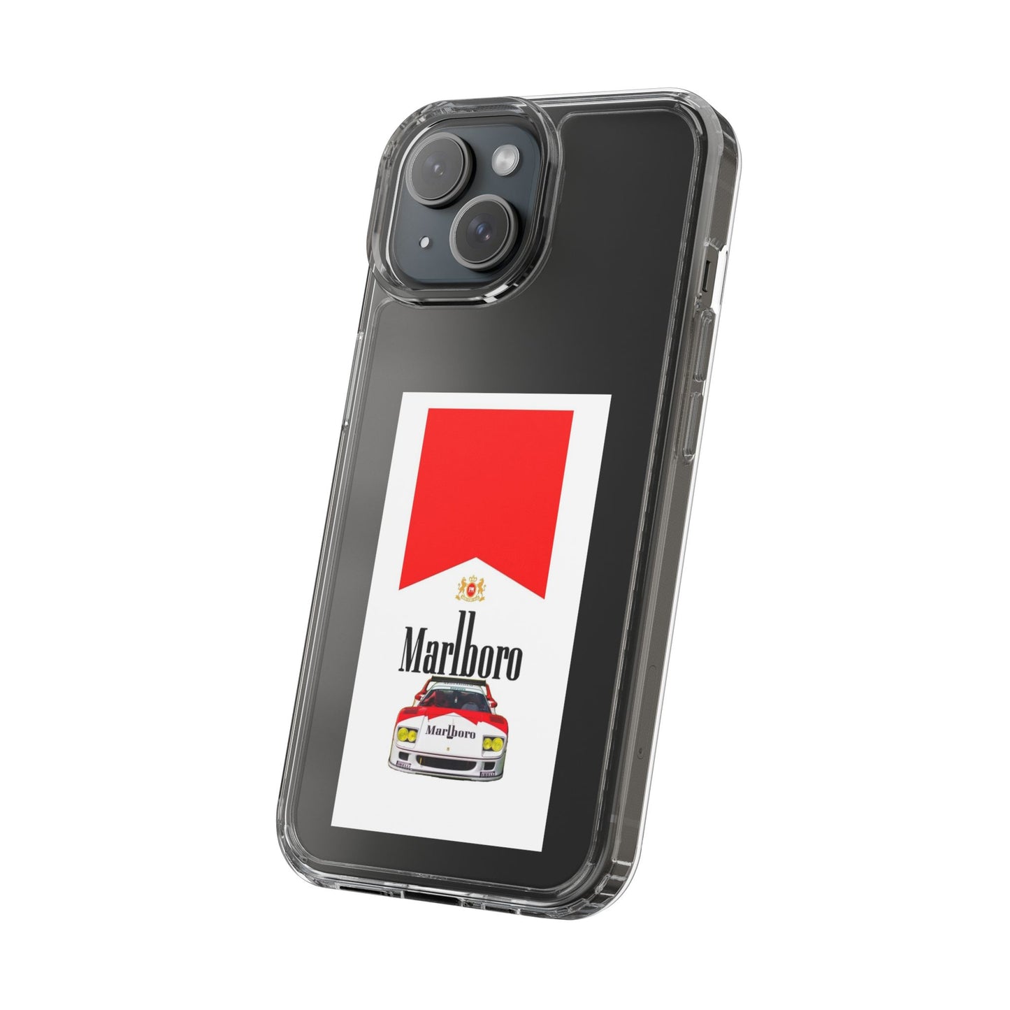 Marlboro Racing Clear Phone Case