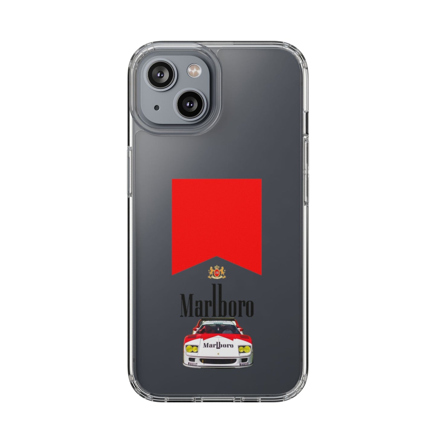 Marlboro Racing Clear Phone Case