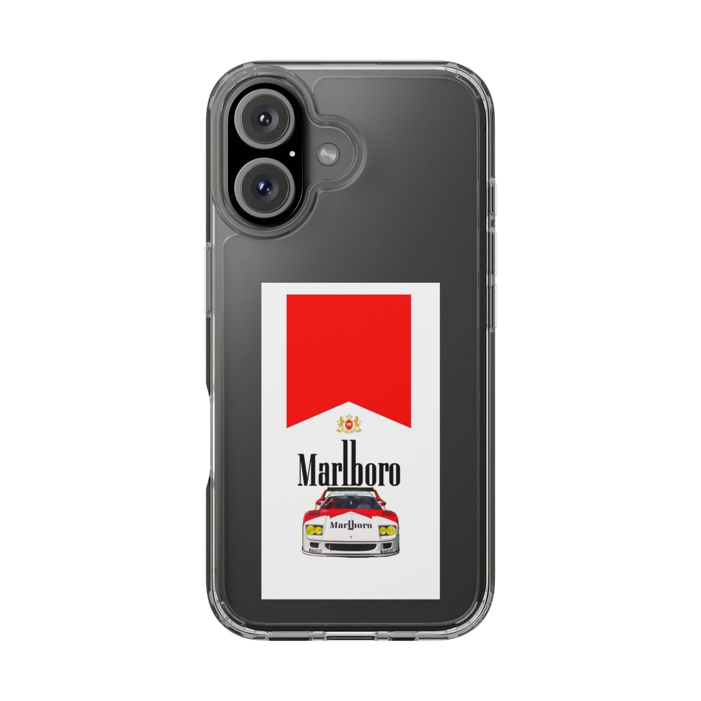 Marlboro Racing Clear Phone Case