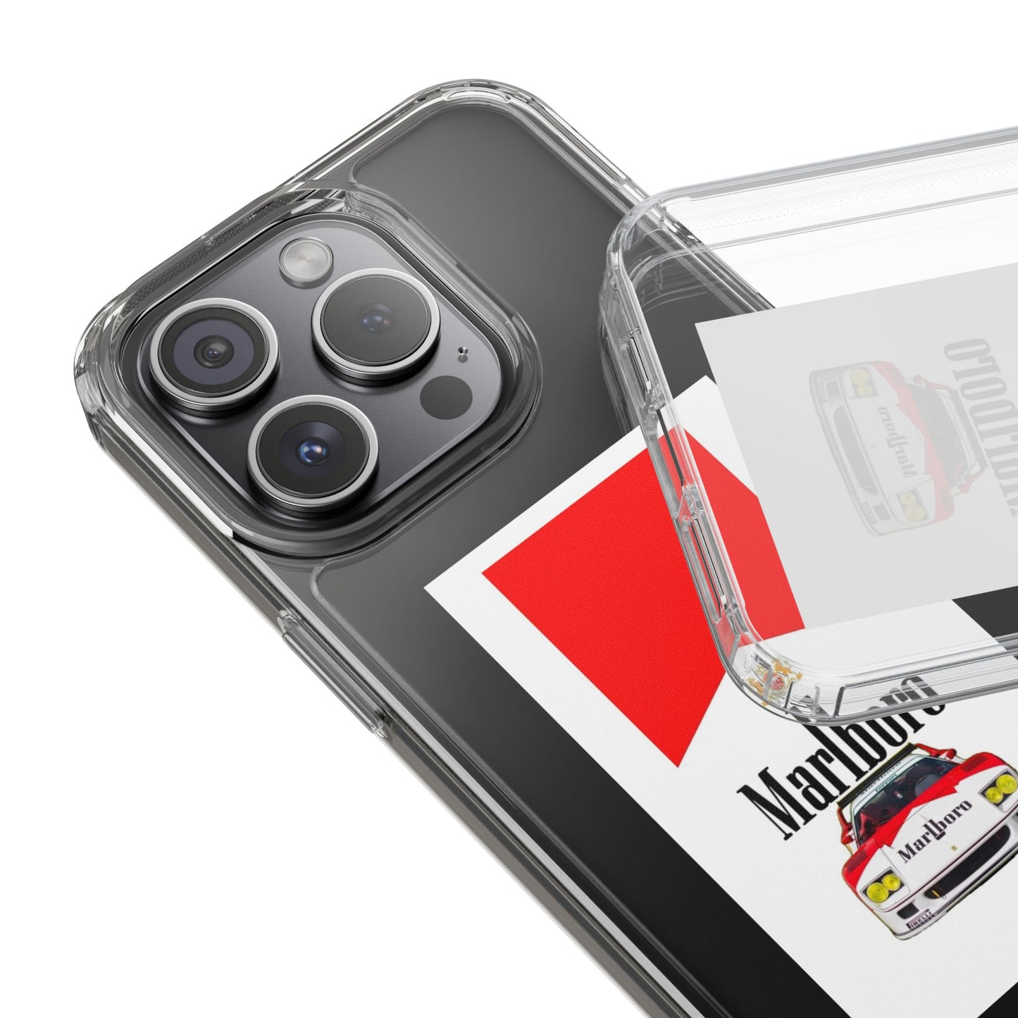 Marlboro Racing Clear Phone Case