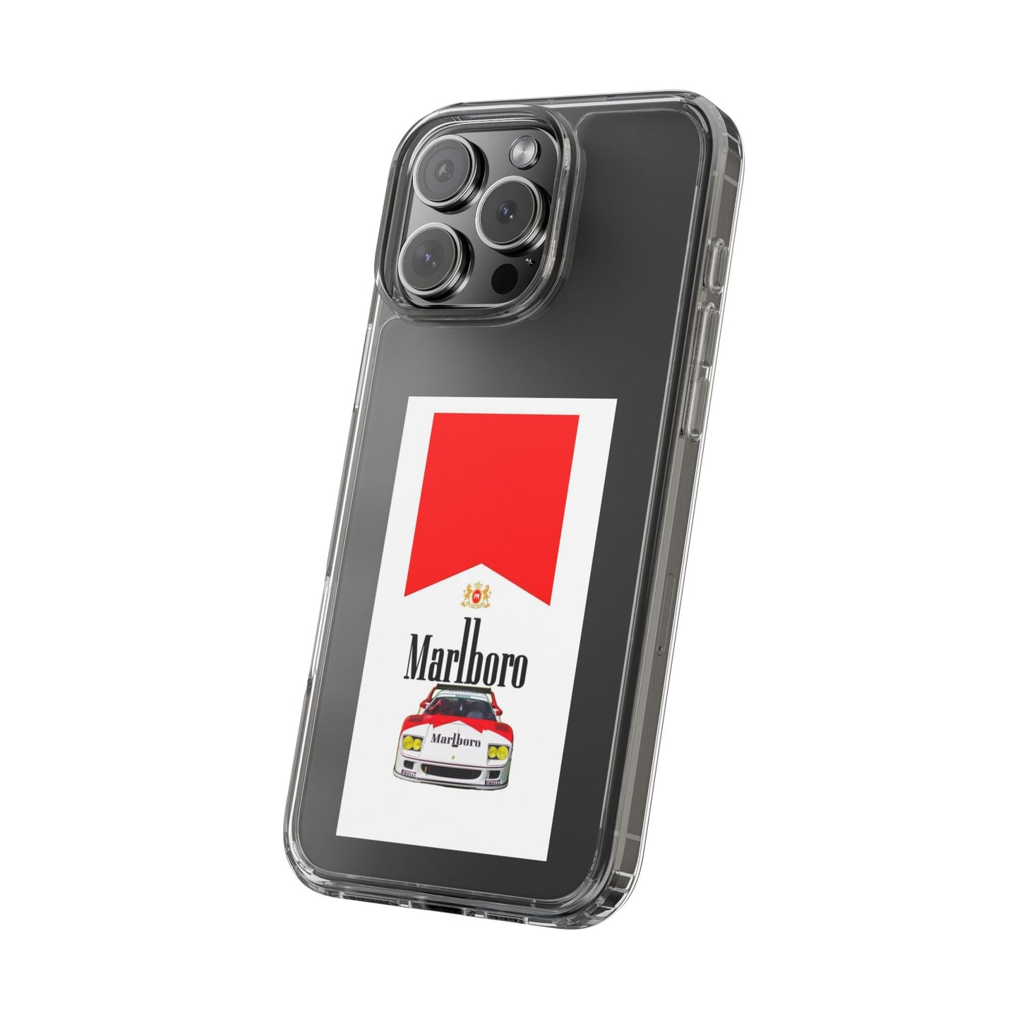 Marlboro Racing Clear Phone Case