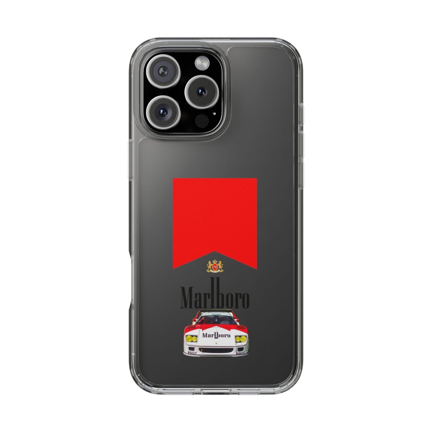Marlboro Racing Clear Phone Case