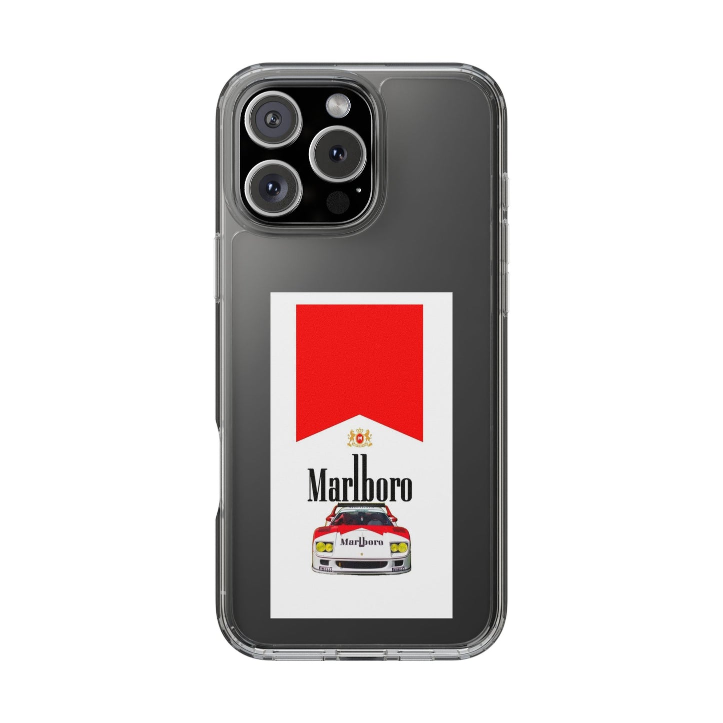 Marlboro Racing Clear Phone Case