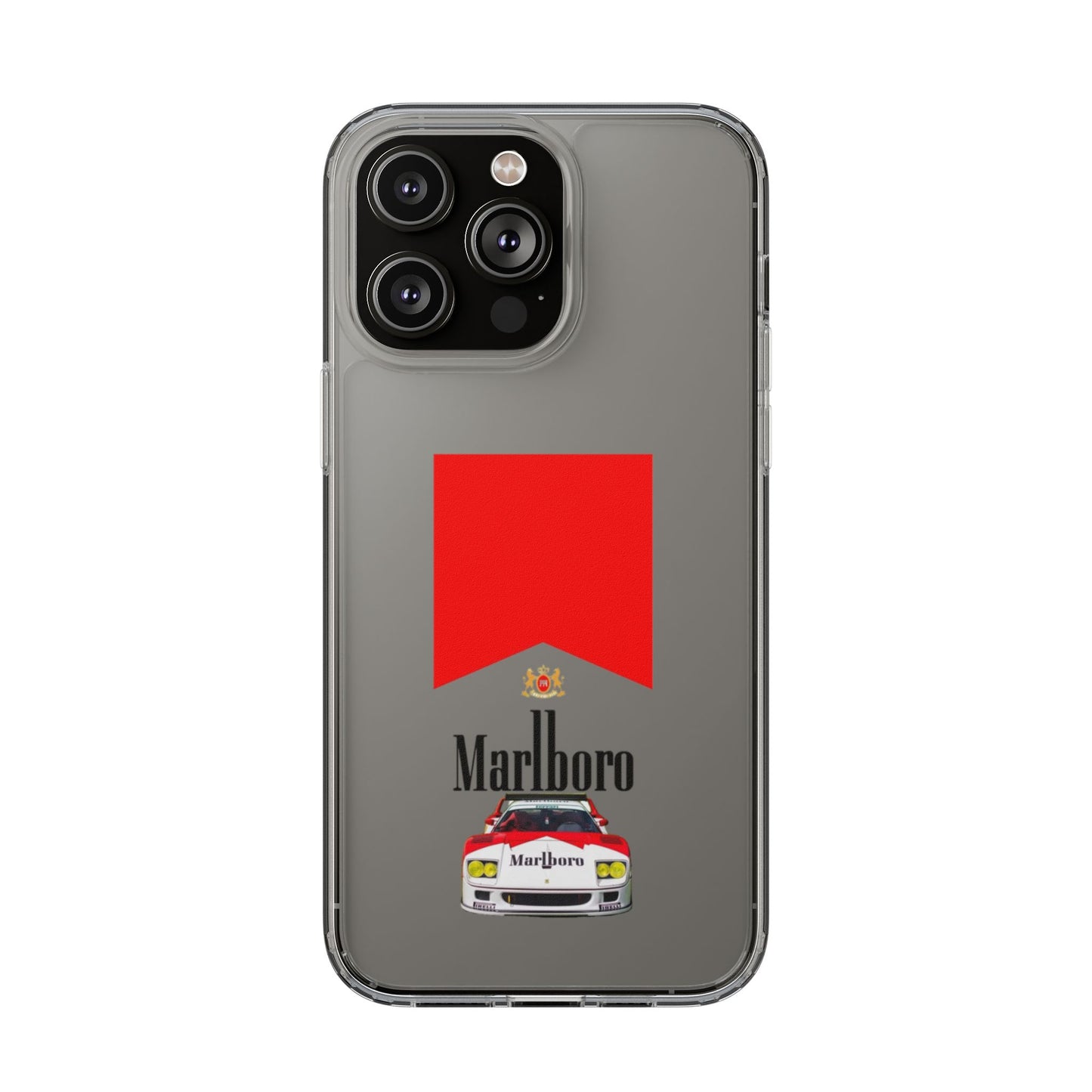Marlboro Racing Clear Phone Case