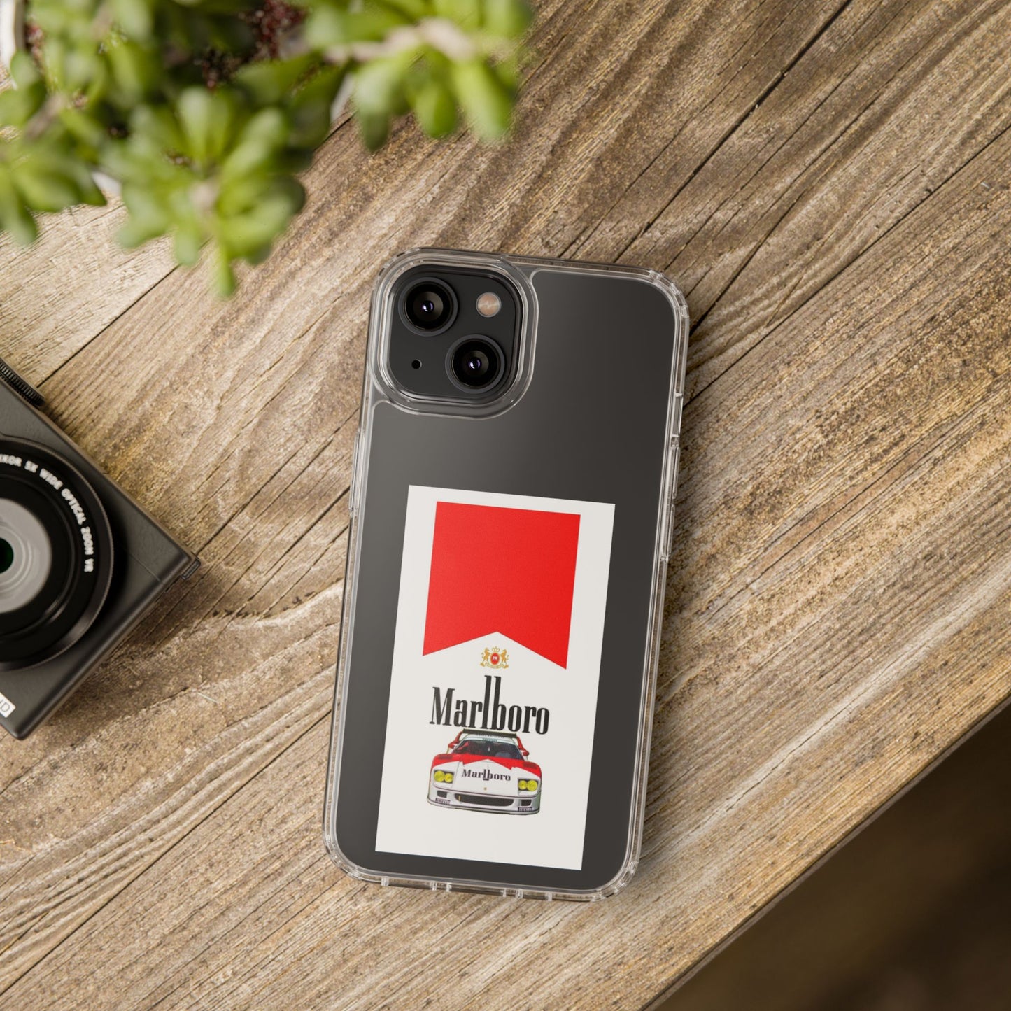 Marlboro Racing Clear Phone Case