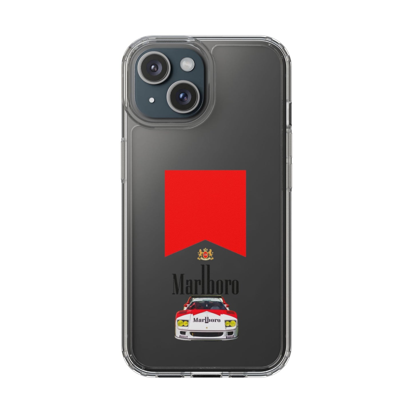 Marlboro Racing Clear Phone Case