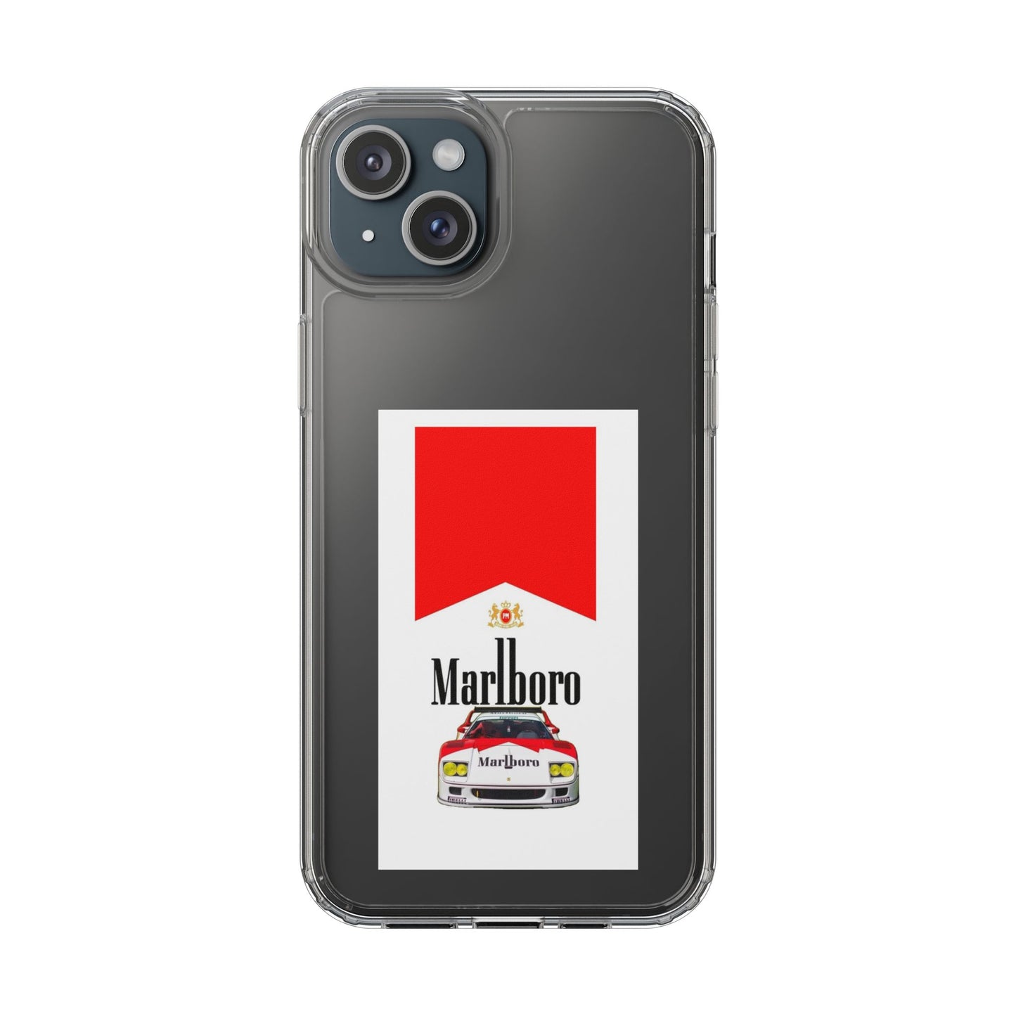 Marlboro Racing Clear Phone Case