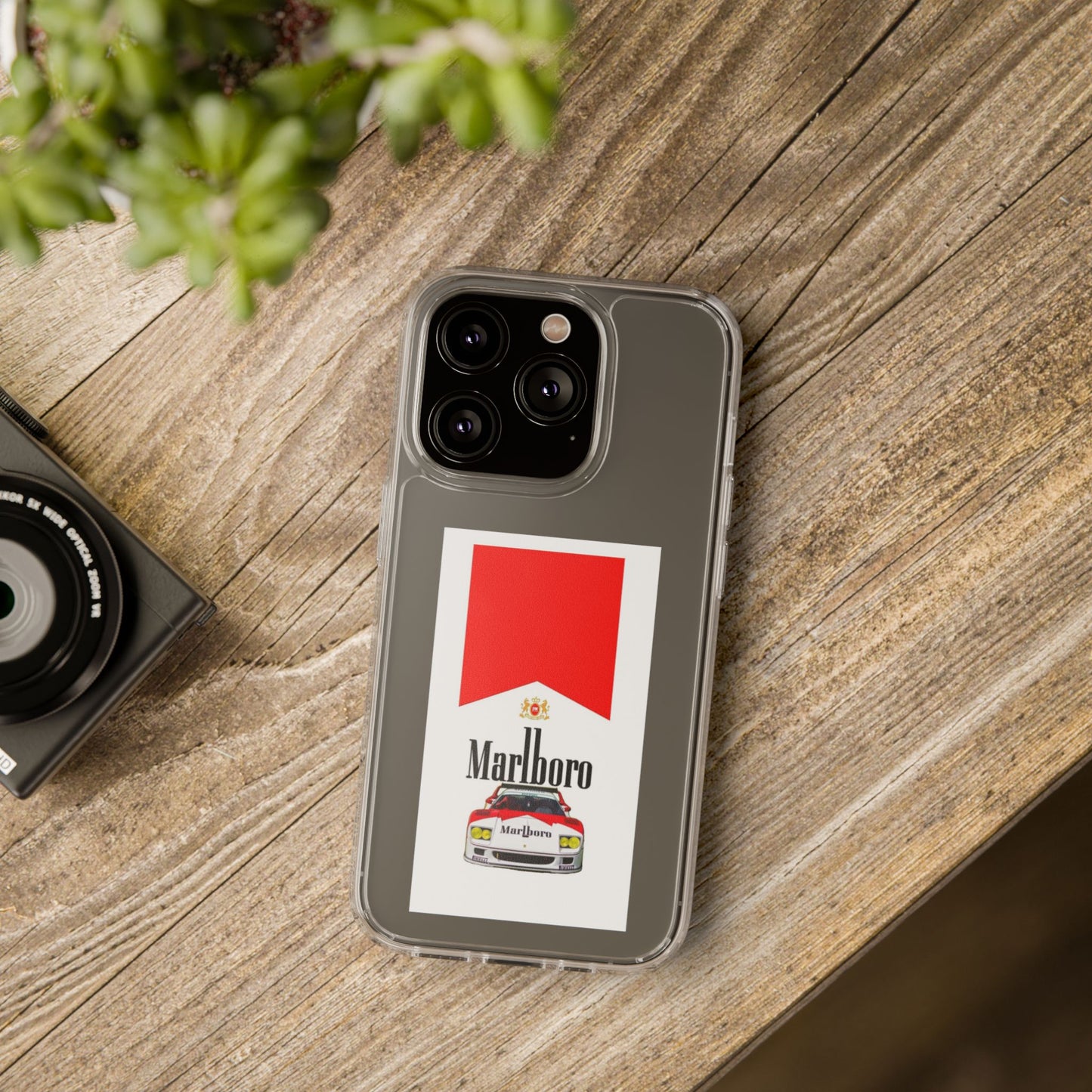 Marlboro Racing Clear Phone Case