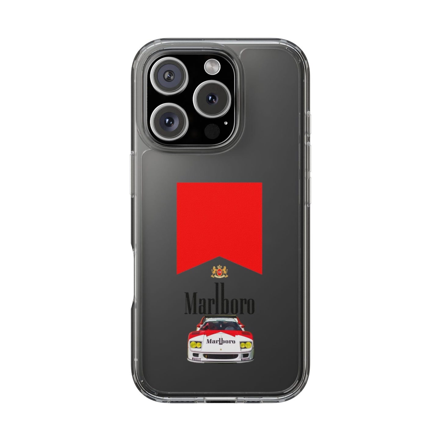 Marlboro Racing Clear Phone Case