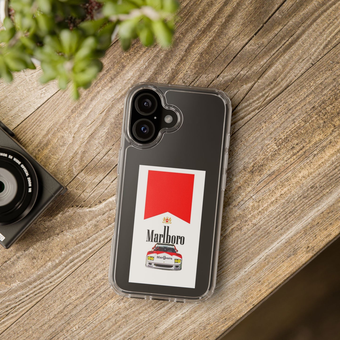 Marlboro Racing Clear Phone Case