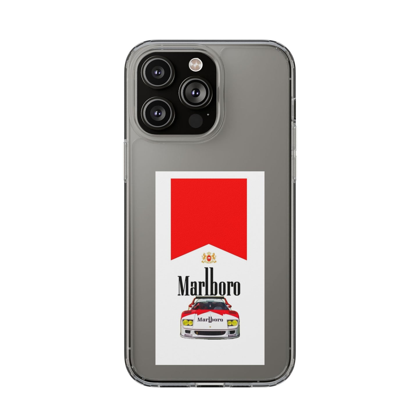 Marlboro Racing Clear Phone Case