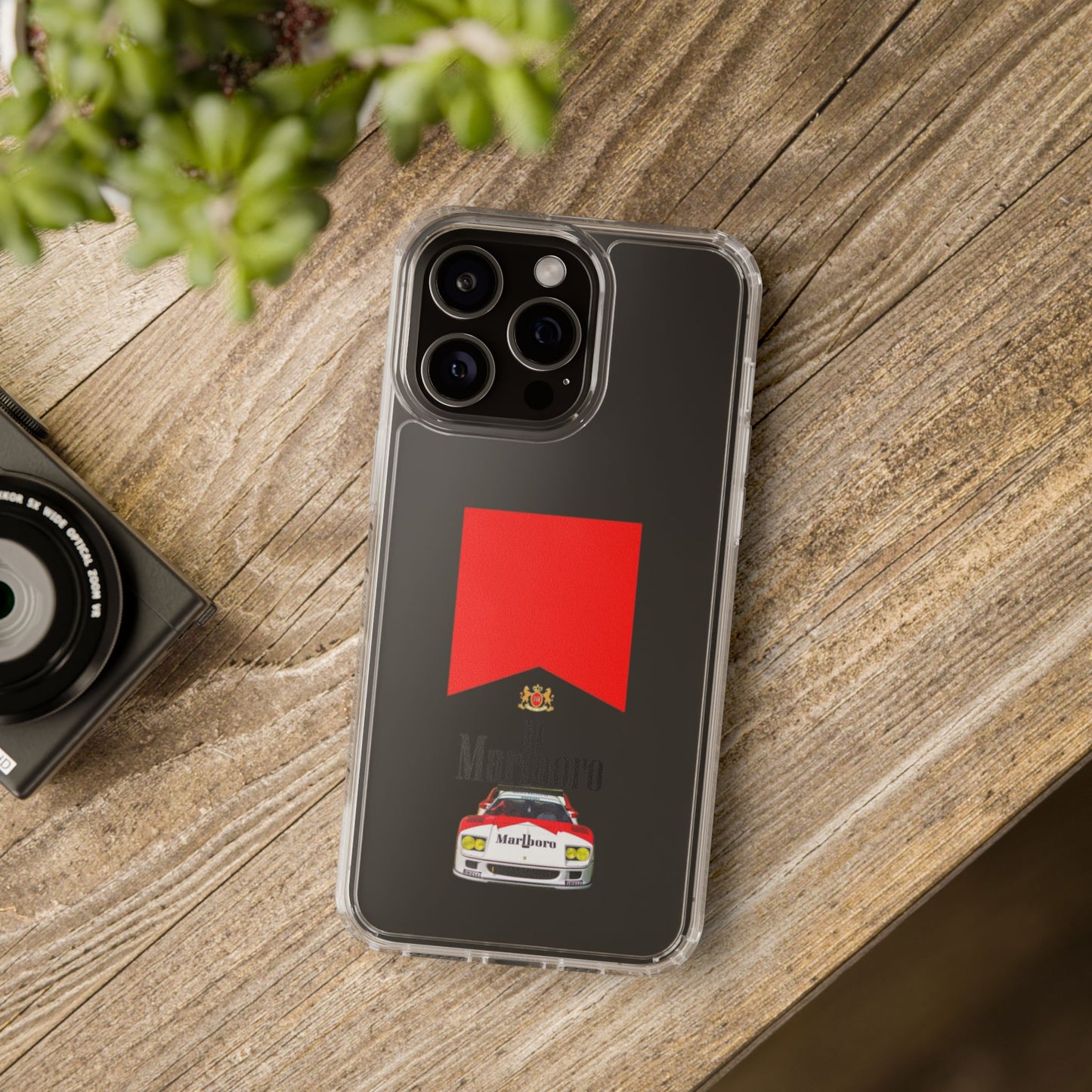 Marlboro Racing Clear Phone Case